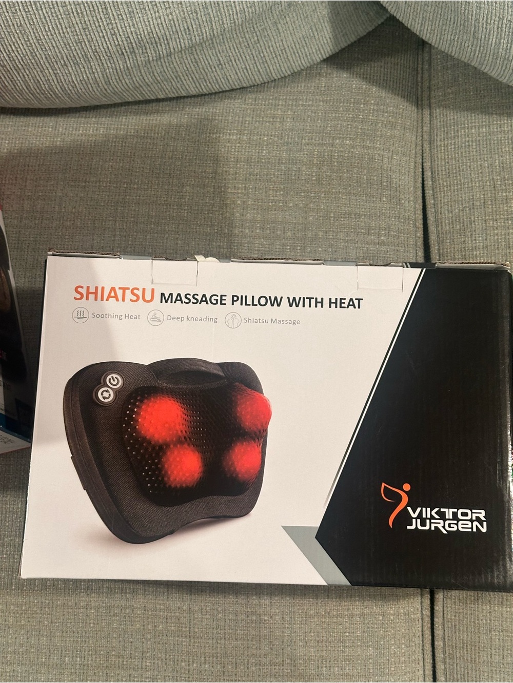 Shiatsu Massage Pillow with Heat - Black
